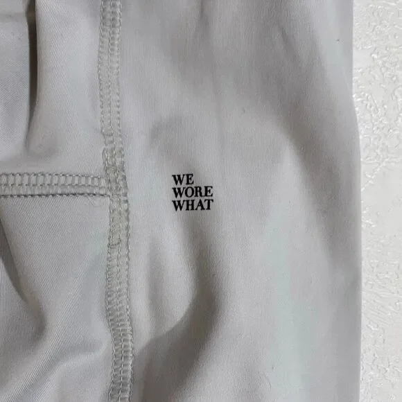 We Wore What Gray Lace Up High Waist Leggings XS Stretch Athleisure Pants - Picture 9 of 9